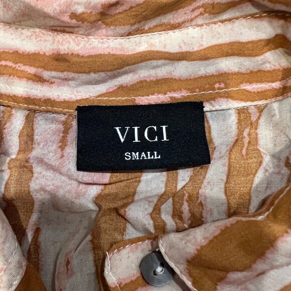 VICI Women's Button Up Shirt Dress Size S - Picture 6 of 8